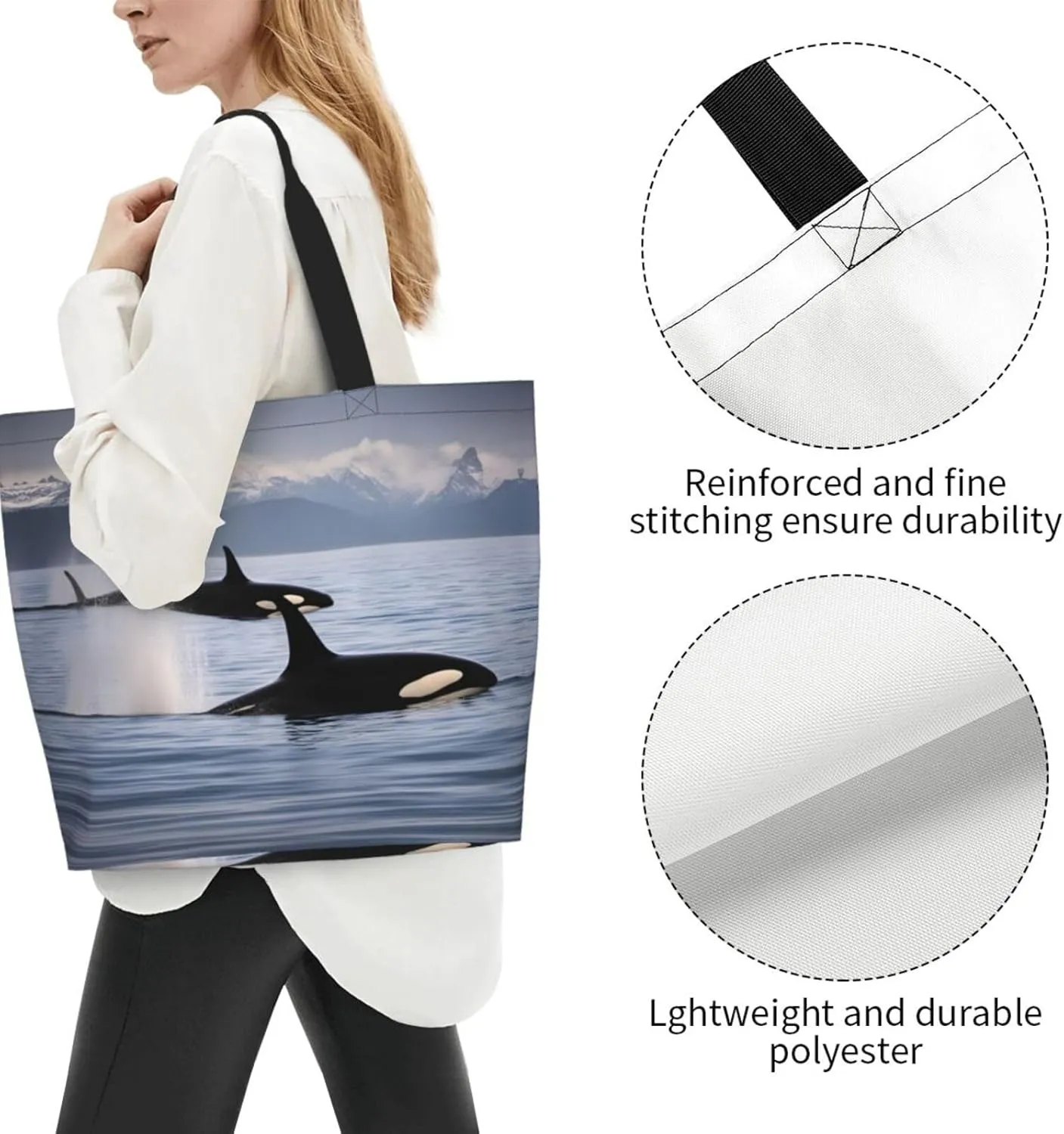Ocean Sailboat Women Tote Bag,Casual Tote'S Handbag Big Capacity Shoulder Bag Crossbody Bag
