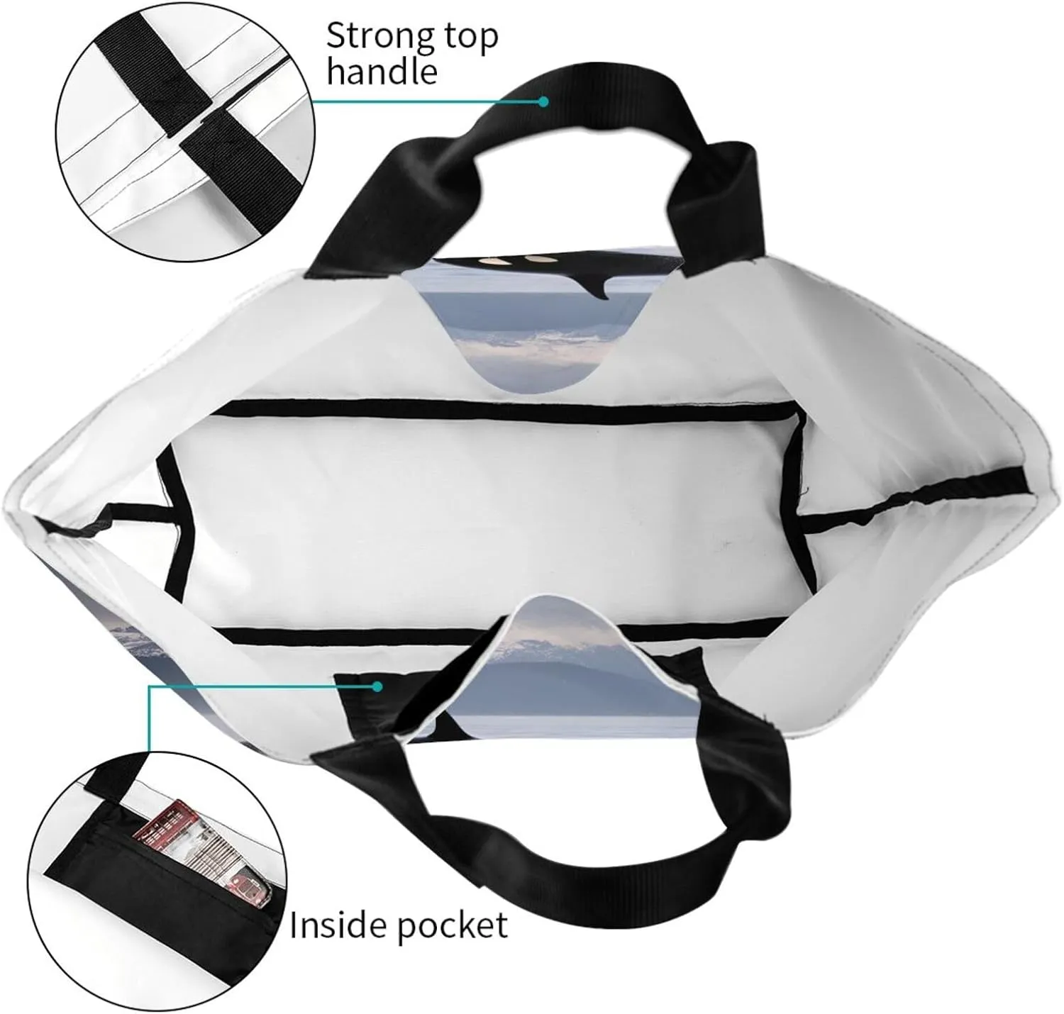 Ocean Sailboat Women Tote Bag,Casual Tote'S Handbag Big Capacity Shoulder Bag Crossbody Bag