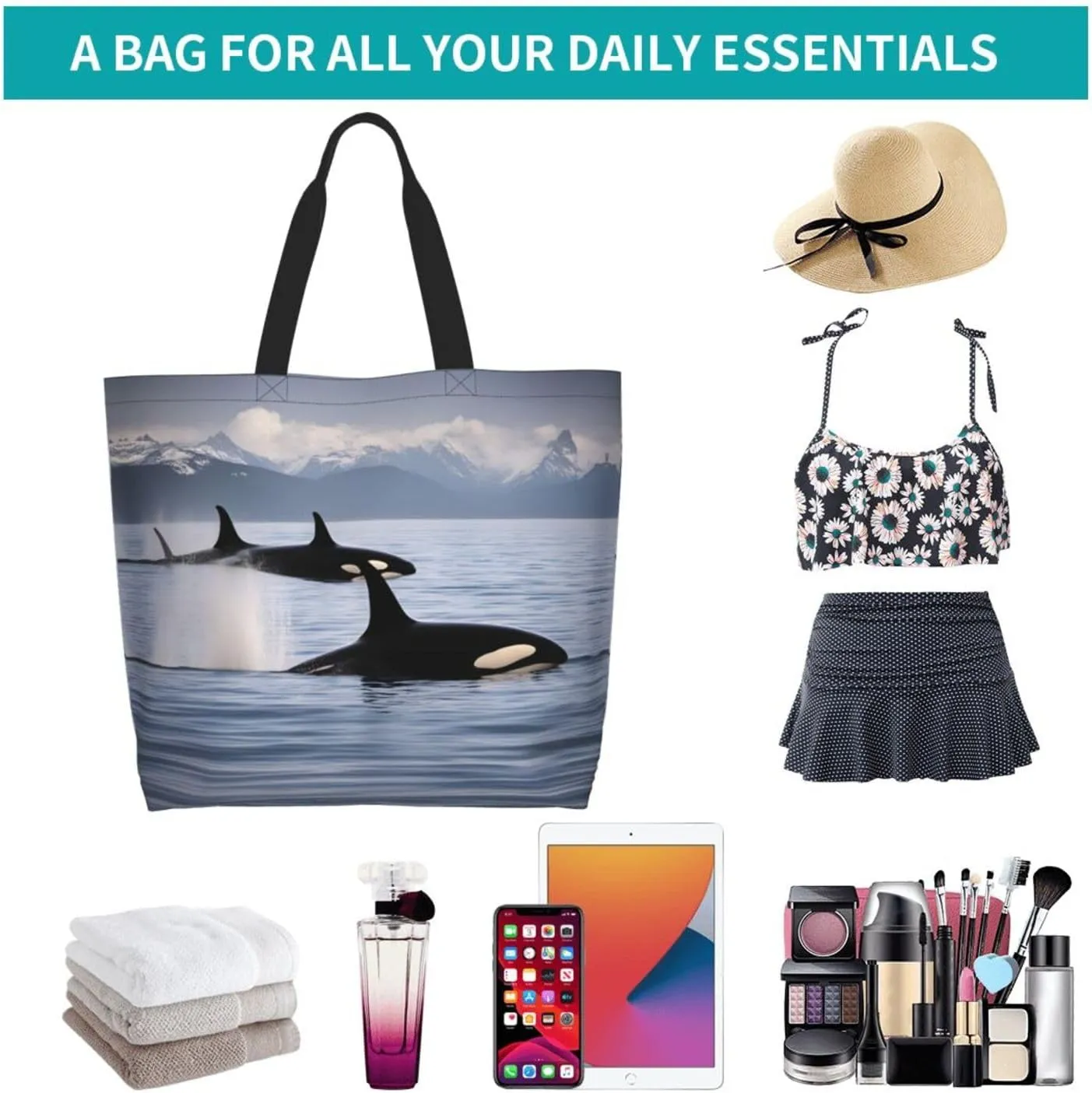 Ocean Sailboat Women Tote Bag,Casual Tote'S Handbag Big Capacity Shoulder Bag Crossbody Bag