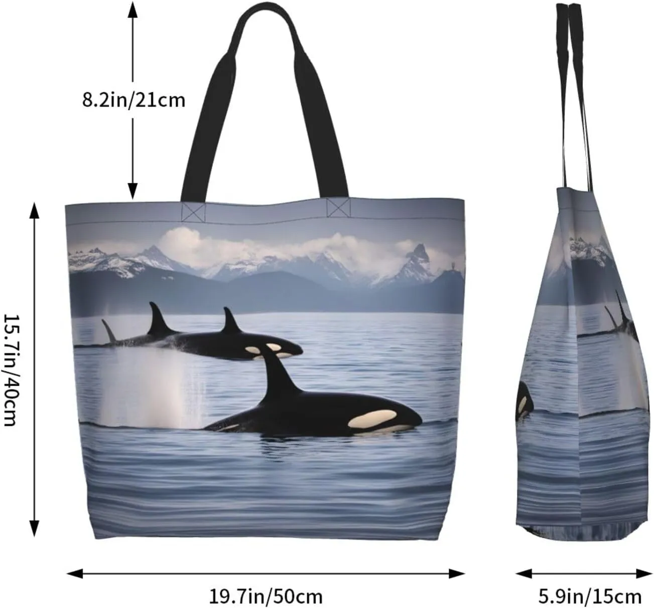 Ocean Sailboat Women Tote Bag,Casual Tote'S Handbag Big Capacity Shoulder Bag Crossbody Bag