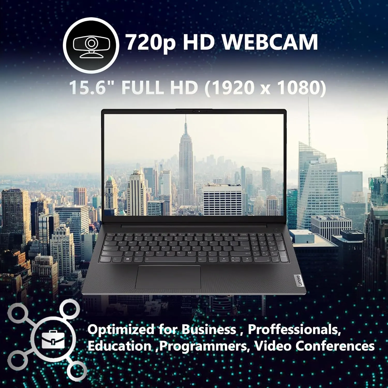 Oemgenuine Lenovo V15 Gen 4 15.6" FHD AMD Ryzen 7 7730U (Beats Intel i7-1355U), 40GB RAM, 2TB NVMe, Wi-Fi 6   BT, HDMI, RJ-45, HD Webcam, W11P, Business Laptop