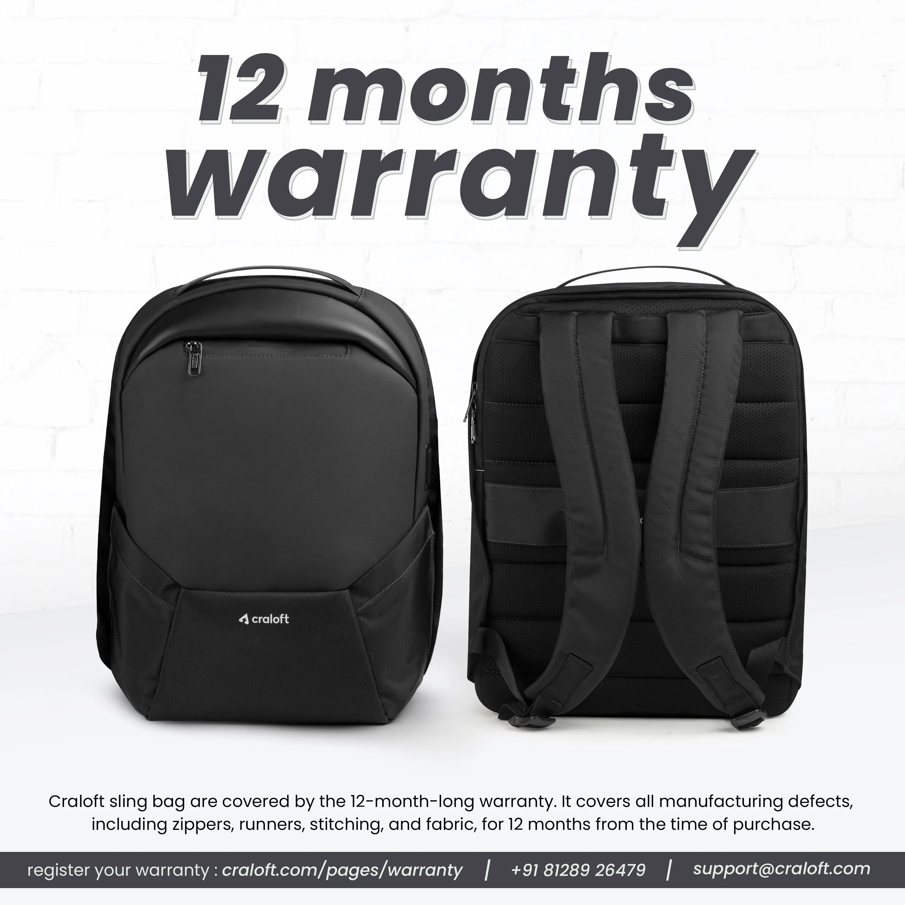 OfficeMate 23L Laptop Backpack – USB Charging | EVA Hard Shell