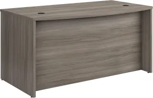 OfficeWorks by Sauder Affirm 60'' Bow Front Desk Shell, L: 34.25'' x W: 59.06'' x H: 29.29'', Hudson Elm