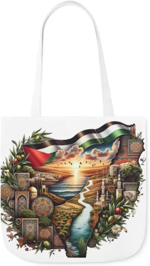 Organic Cotton Tote Bag, Free Palestine Resistance political activism, Protest tote, Activist shoulder bag