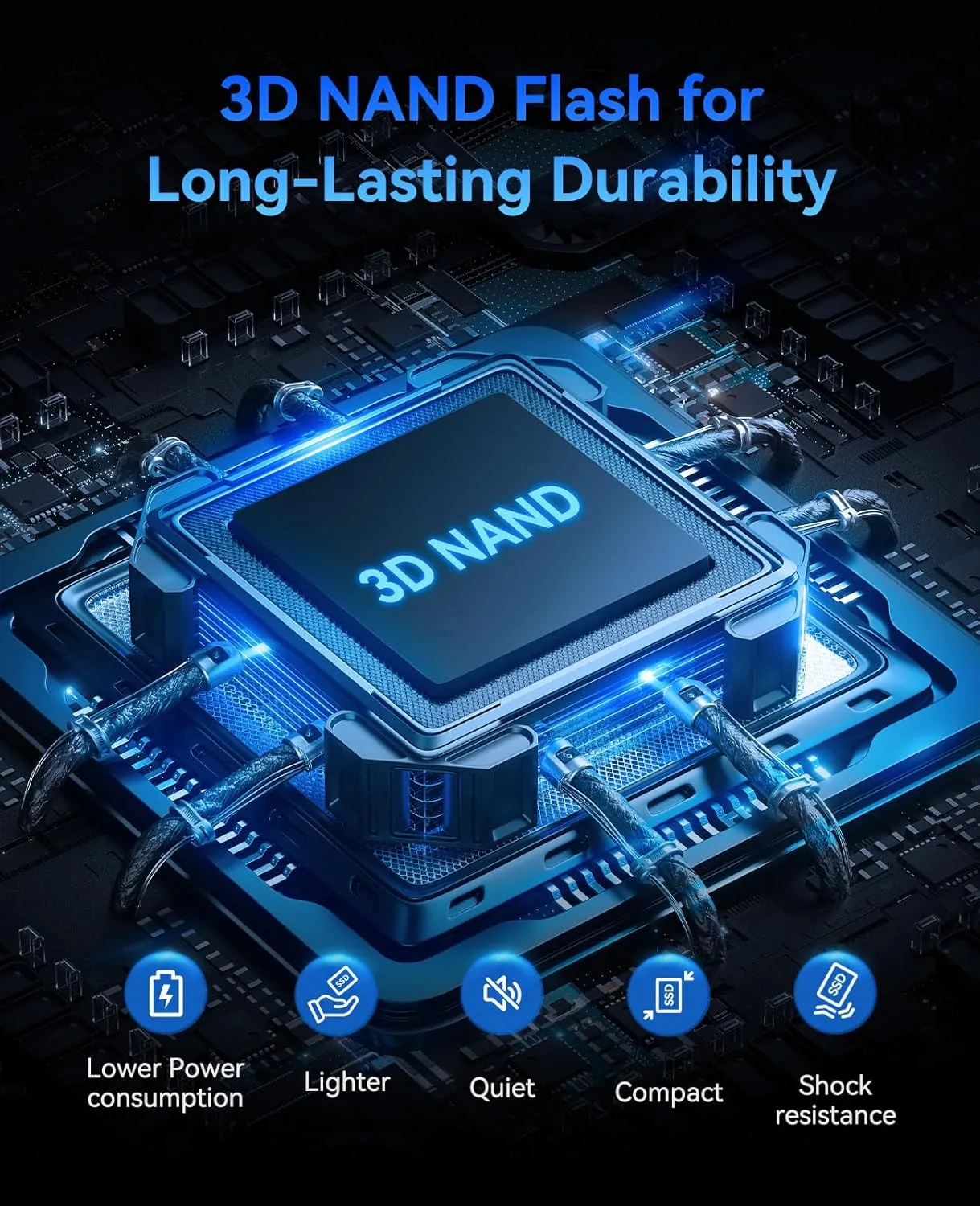 ORICO 4TB SATA SSD 2.5" Internal Solid State Drive, up to 550MB/s, 3D NAND SATA III SSD with Aluminum Shell, for Desktop Laptop PS4 NAS DIY External Drive - S500PRO