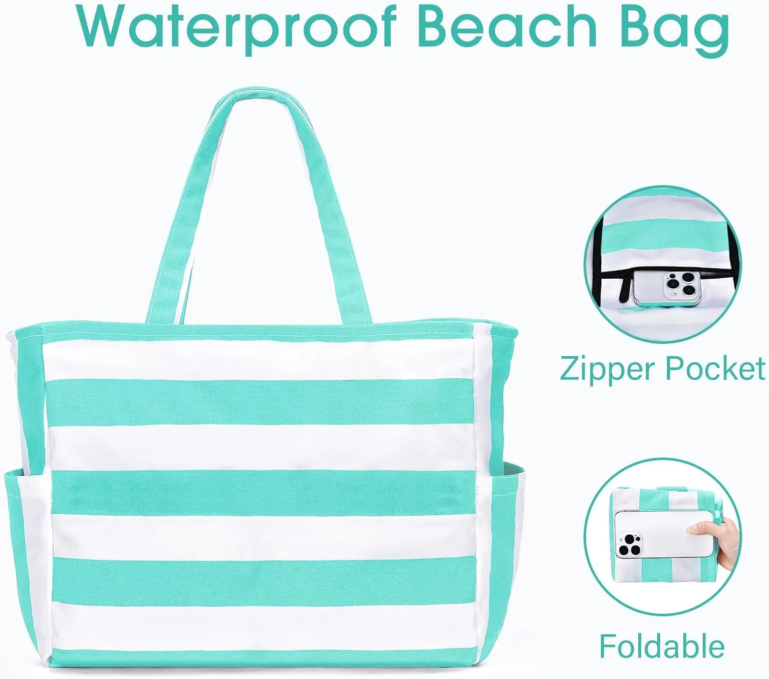 oscaurt Beach Bags for Women Travel Weekender Bag Swim Pool Bag Gifts for Women Travel Beach Essentials