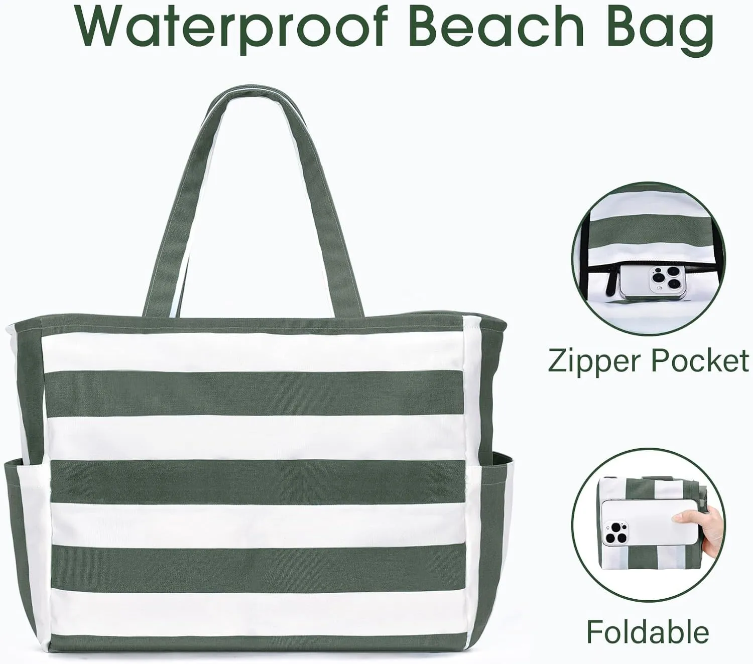 oscaurt Beach Bags for Women Travel Weekender Bag Swim Pool Bag Gifts for Women Travel Beach Essentials