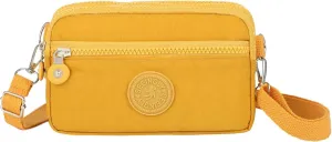 Over Shoulder Purse Crossbody for Women Triple Capacity Change Pouch with Long Strap