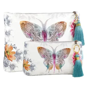 Paisley Butterfly Tassel Pouch-Small