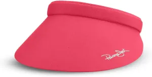 Panama Jack Women's Sun Visor - Packable Lightweight Microfiber, 4" Peak Brim Bill with Embroidered Logo