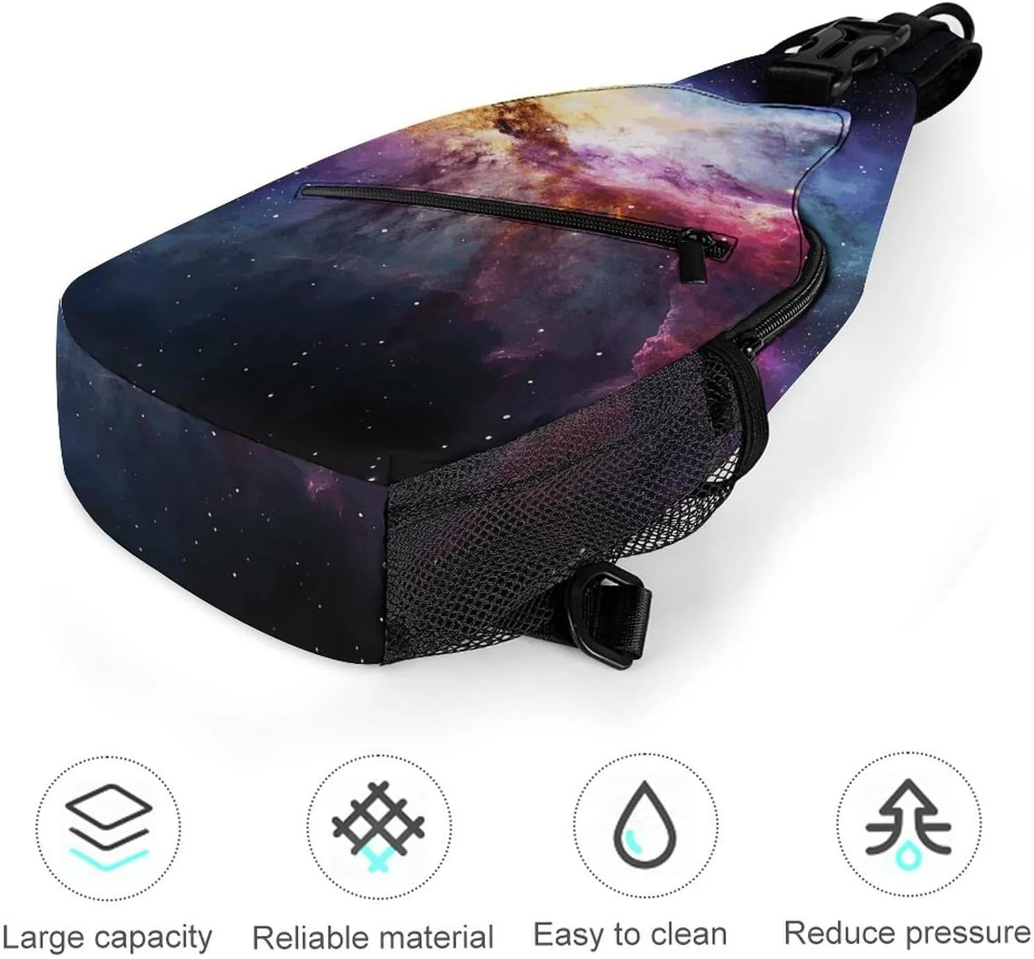 Paris Eiffel Tower Crossbody Bag, Sling Bag, Sling Backpack, Belt Bags for Travel Outdoors Hiking