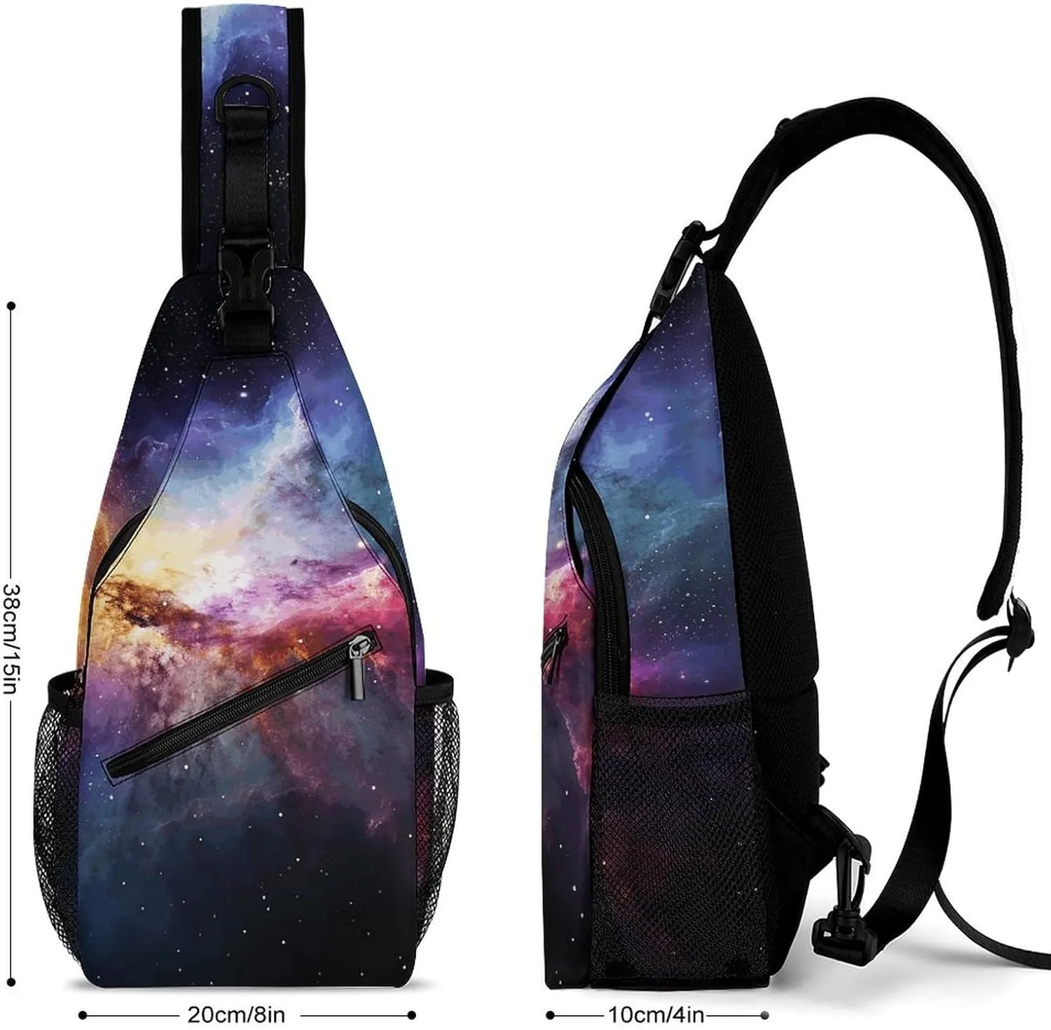 Paris Eiffel Tower Crossbody Bag, Sling Bag, Sling Backpack, Belt Bags for Travel Outdoors Hiking