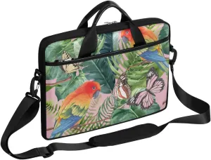 Parrot Funny Style Laptop Shoulder Bag Tablet Computer Notebook Sleeve Messenger Bags Carrying Case with Strap Briefcase Tote for 14 15 in Laptops