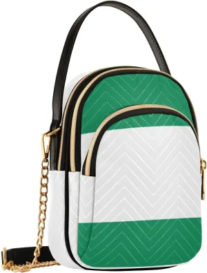 Patriot Flag Cell Phone Purse Crossbody Handbag Durable Shoulder Bag Sturdy Travel Pouch