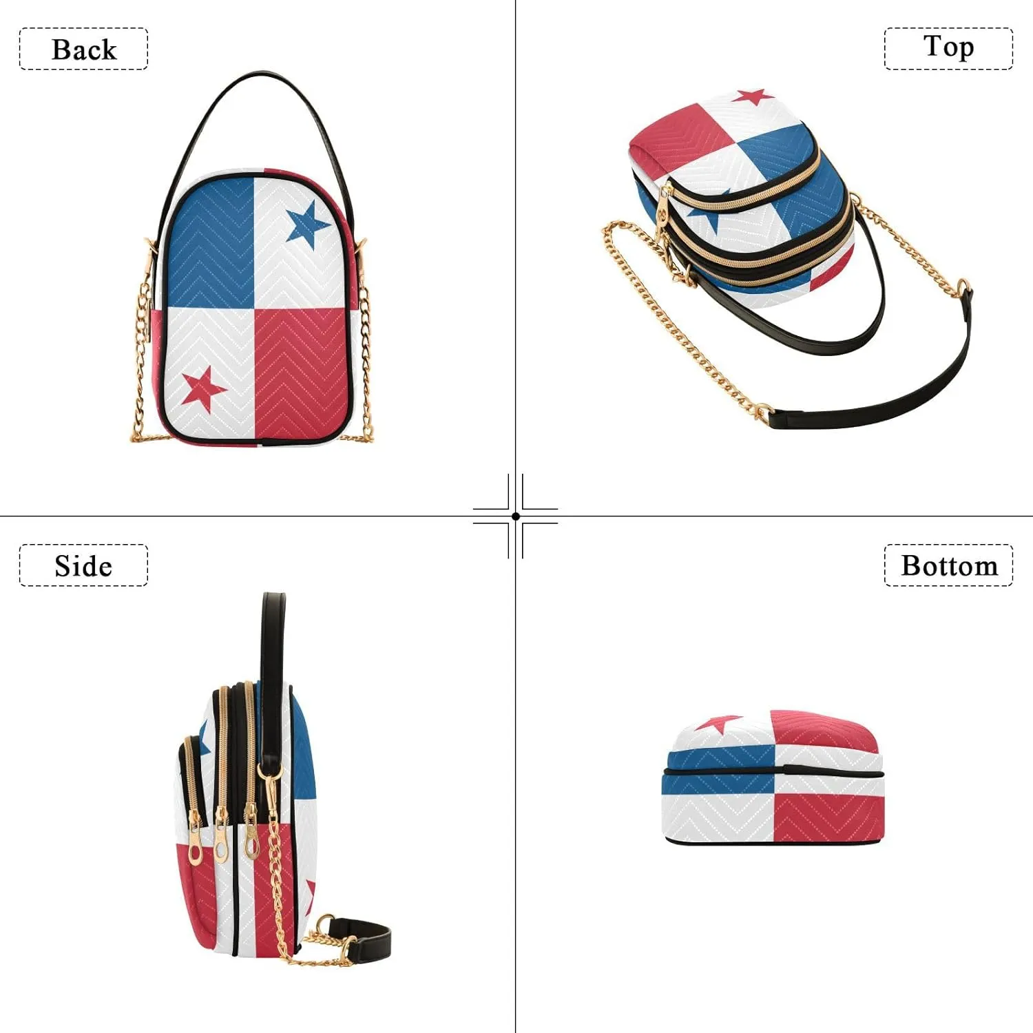 Patriot Flag Cell Phone Purse Crossbody Handbag Durable Shoulder Bag Sturdy Travel Pouch
