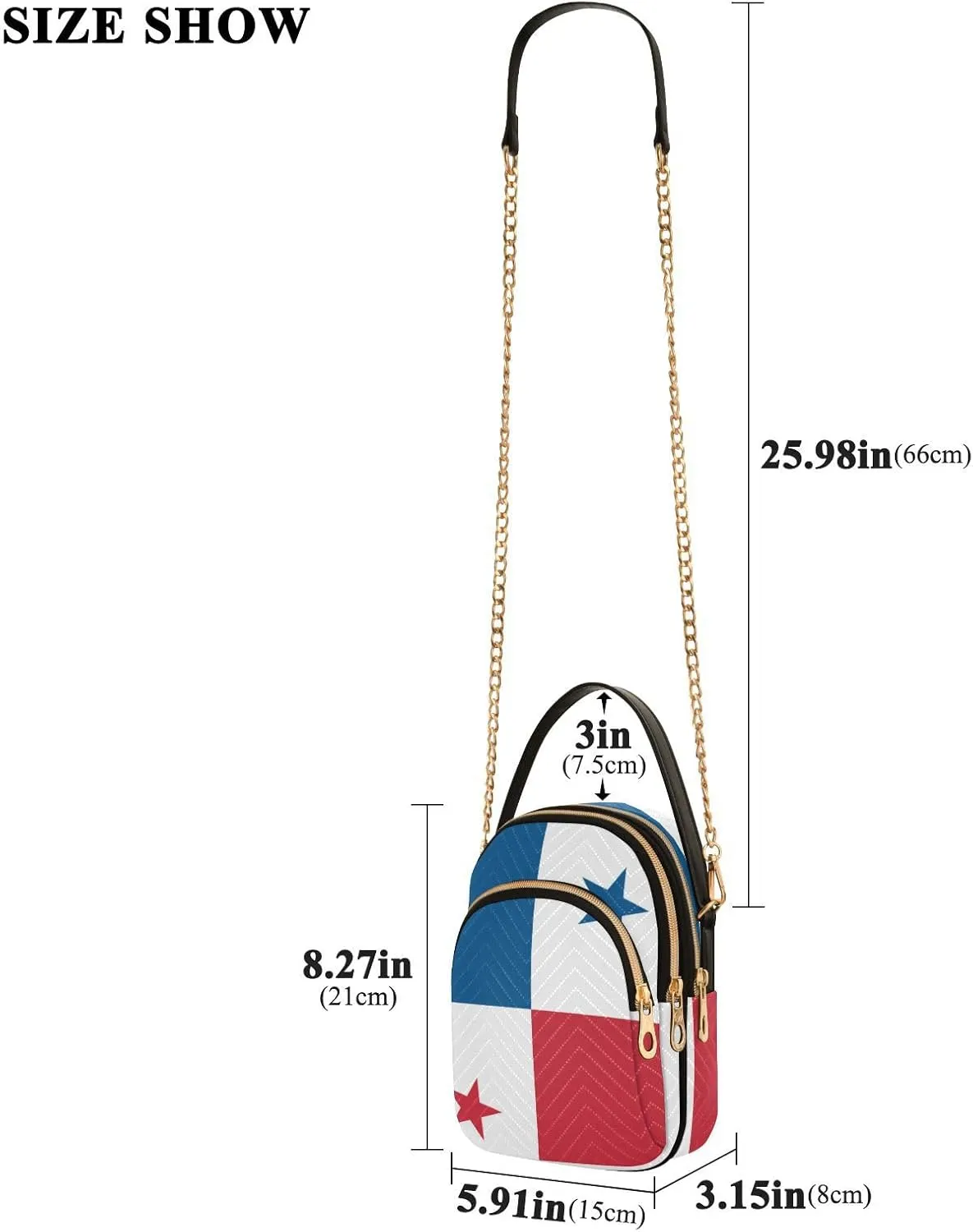 Patriot Flag Cell Phone Purse Crossbody Handbag Durable Shoulder Bag Sturdy Travel Pouch