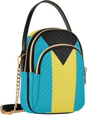 Patriot Flag Cell Phone Purse Crossbody Handbag Durable Shoulder Bag Sturdy Travel Pouch