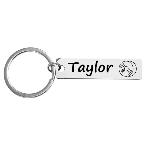 Personalized Cymbal Keychain