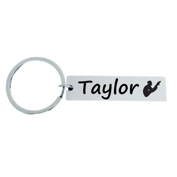 Personalized Diving Keychain