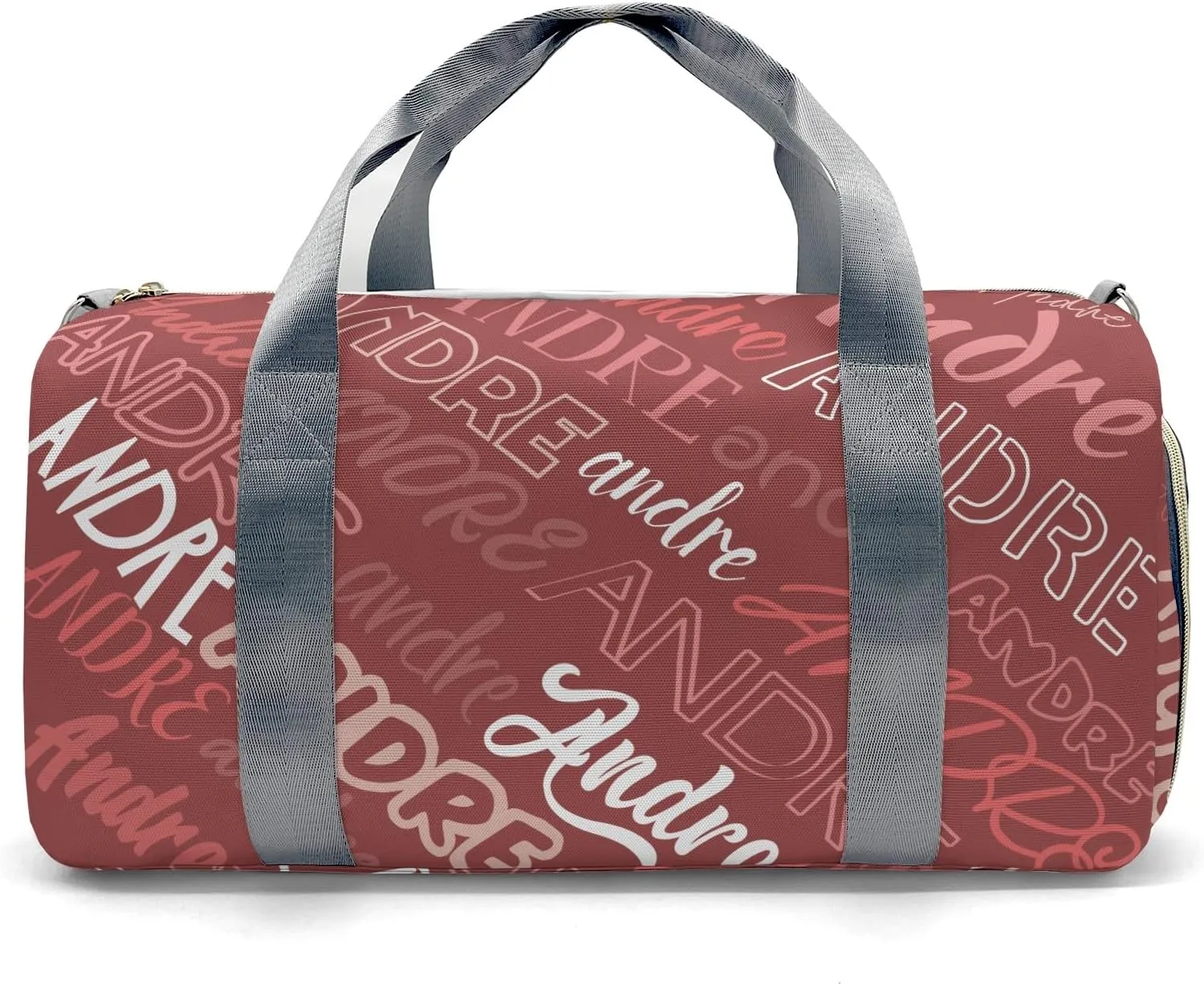 Personalized Luggage Bag Red Customized Travel Bag with Name Sports Bag Dance Bag Weekend Vacation Gym Bag