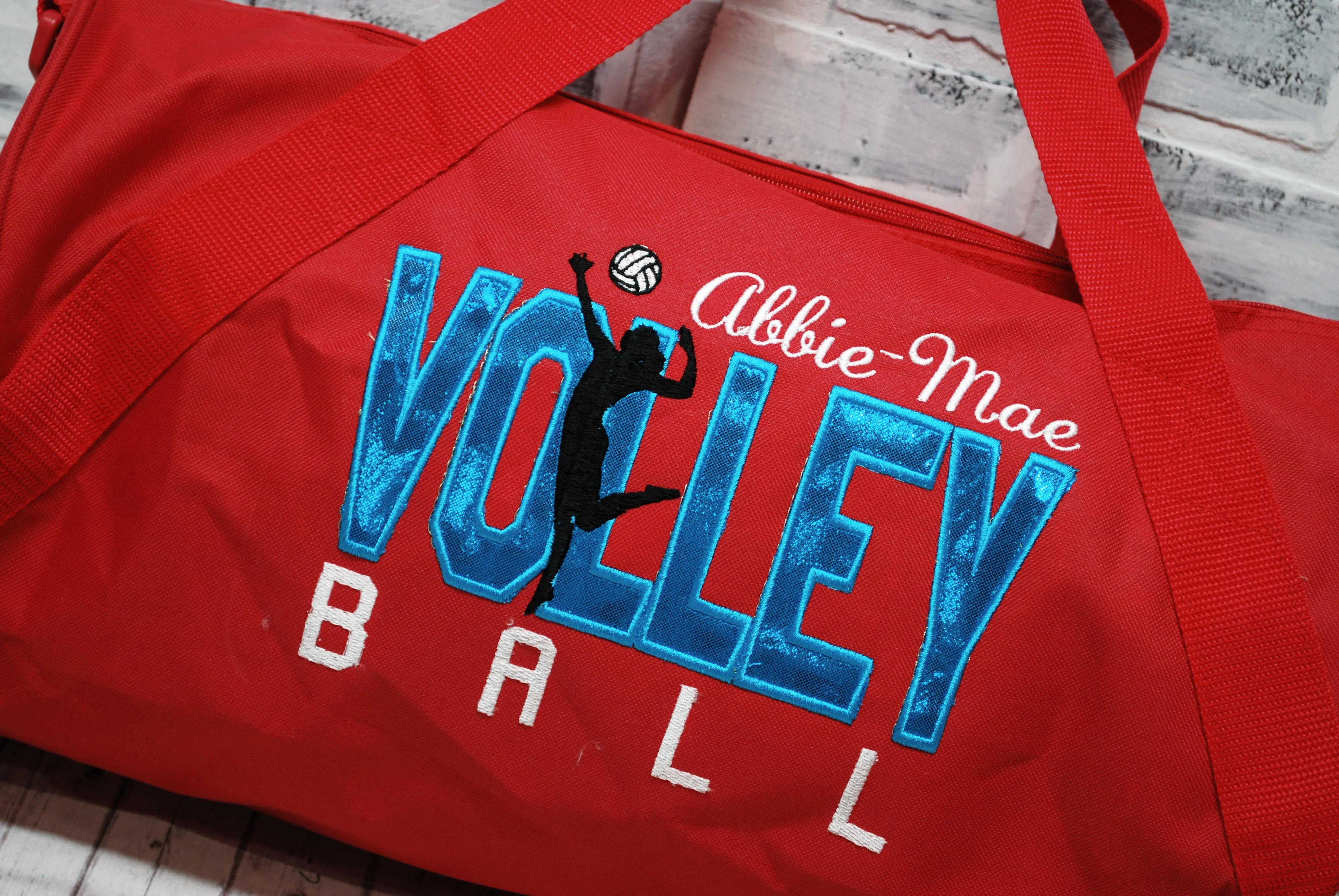 Personalized Teal with Custom Color Travel Bag