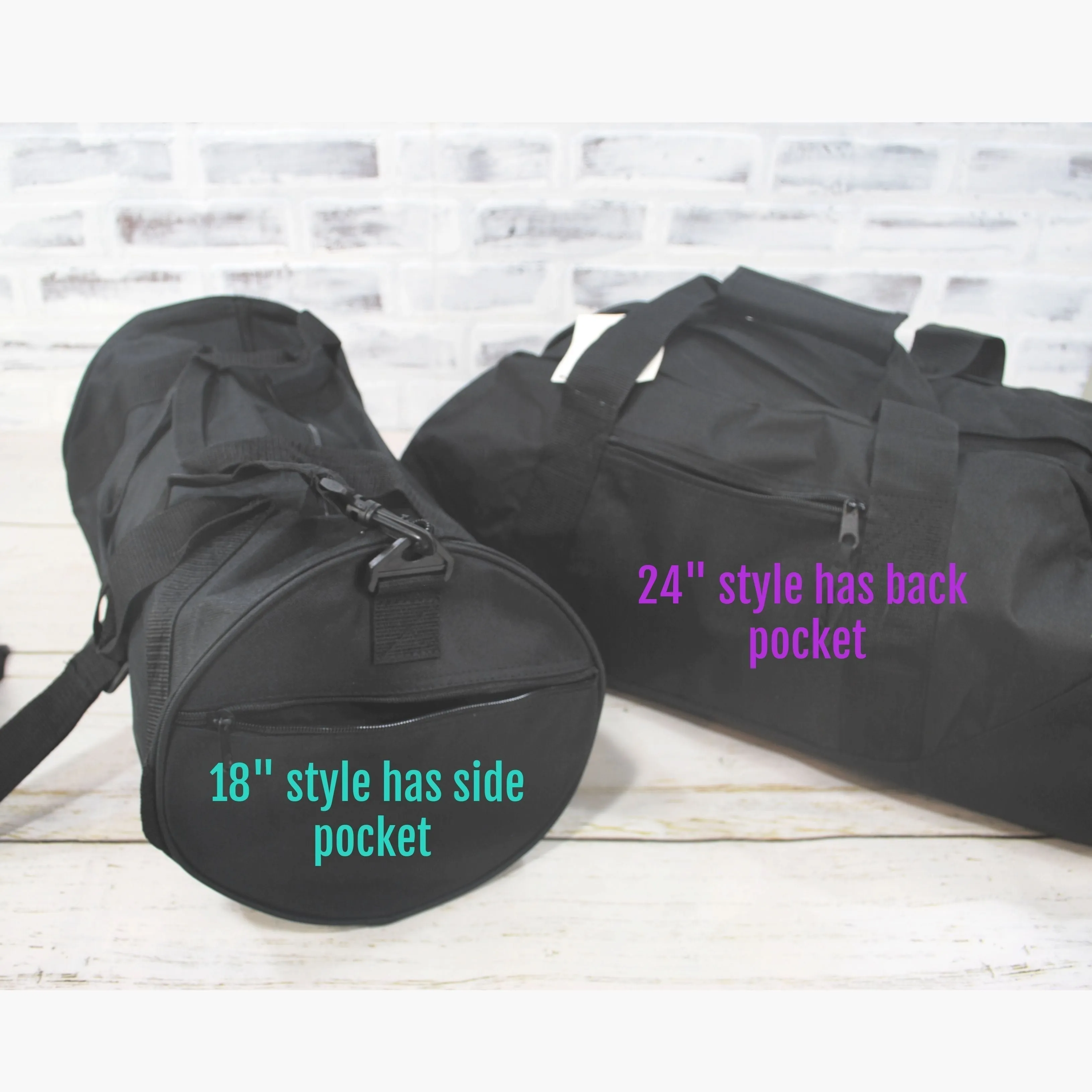 Personalized Teal with Custom Color Travel Bag