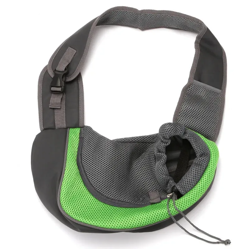 Pet Dog Bag Comfortable Breathable Adjustable Outdoor Travel Puppy Single Shoulder Handbag Small Back Bags For Carrying Dogs Cat