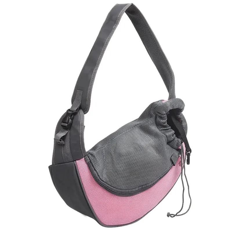 Pet Dog Bag Comfortable Breathable Adjustable Outdoor Travel Puppy Single Shoulder Handbag Small Back Bags For Carrying Dogs Cat