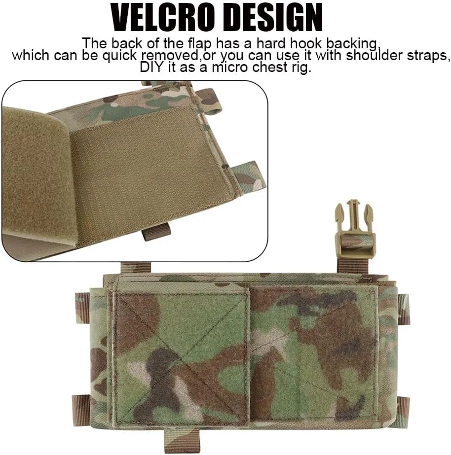 PETAC GEAR Low Profile MOLLE Vest Set for Men -Quick Release Tactical Elastic Cummerbund