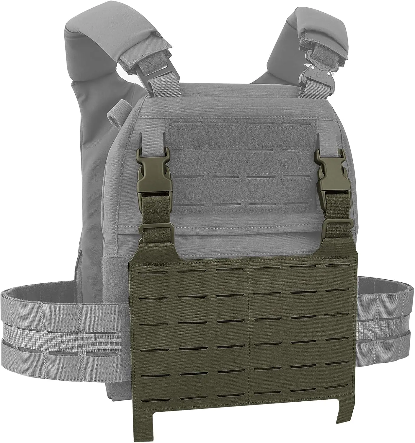 PETAC GEAR Tactical MOLLE Placard,The Slicksters Adapt MOLLE Front Flap Hanging Panel Laser Replacement Component