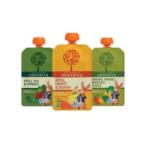 Peter Rabbit Organics Fruit Vegetable, Squeezable Pouches, 4 Ounce (Pack of 18)