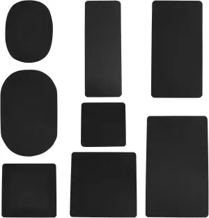 PH PandaHall Handbag Base Shaper, 8 Styles Black Plastic Rectangle/Square/Oval Bag Liner Purse Fillers to Keep Shape for Hand Bag Tote Purse Handbag Bottom, 8 PCS/Set