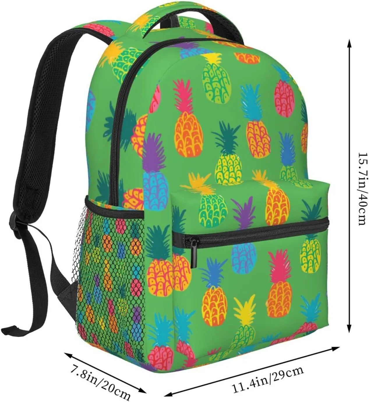 Pineapple Backpack Laptop Backpack Sports Travel Shoulder bag Light casual backpack