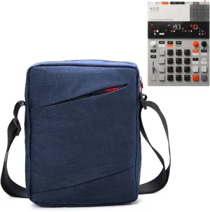 Pocket Operator Bag - Splashproof Crossbody Pouch Case for Teenage Engineering K.O. II Sampler EP-133 K.O II Sampler, Synthesizer and Drum Machine with Adjustable Strap (navy blue)