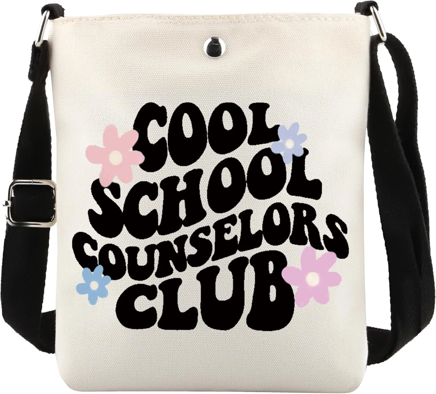 POFULL Counselor Gift School Psychologist Gift Cool School Counselor Club Crossbody Bag