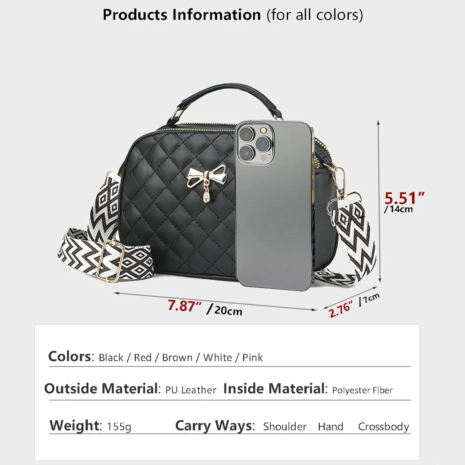 PORT&LOTUS Small Handbags for Women Fashion Top-handle Women's Bags Crossbody Purses for Women