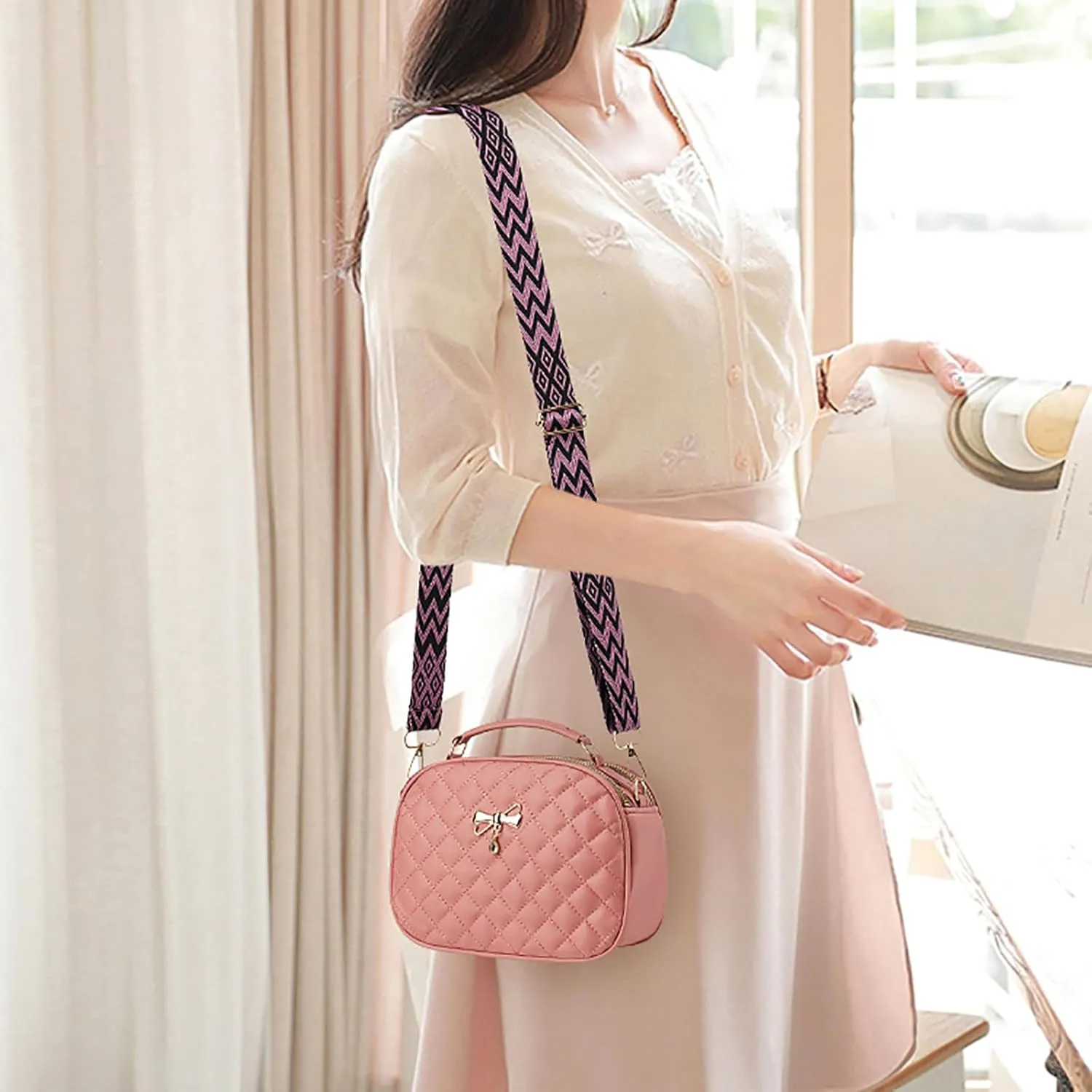 PORT&LOTUS Small Handbags for Women Fashion Top-handle Women's Bags Crossbody Purses for Women