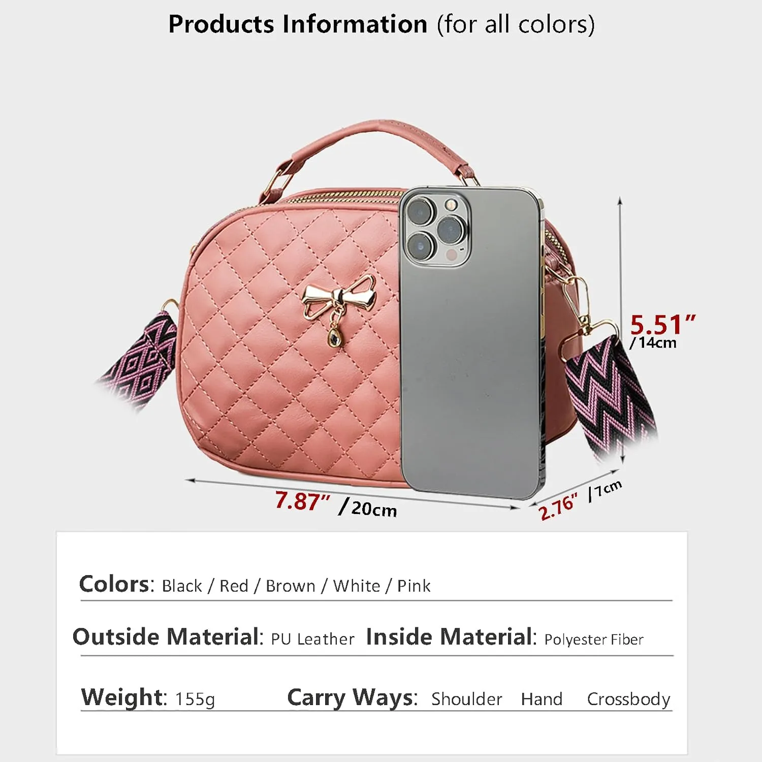 PORT&LOTUS Small Handbags for Women Fashion Top-handle Women's Bags Crossbody Purses for Women