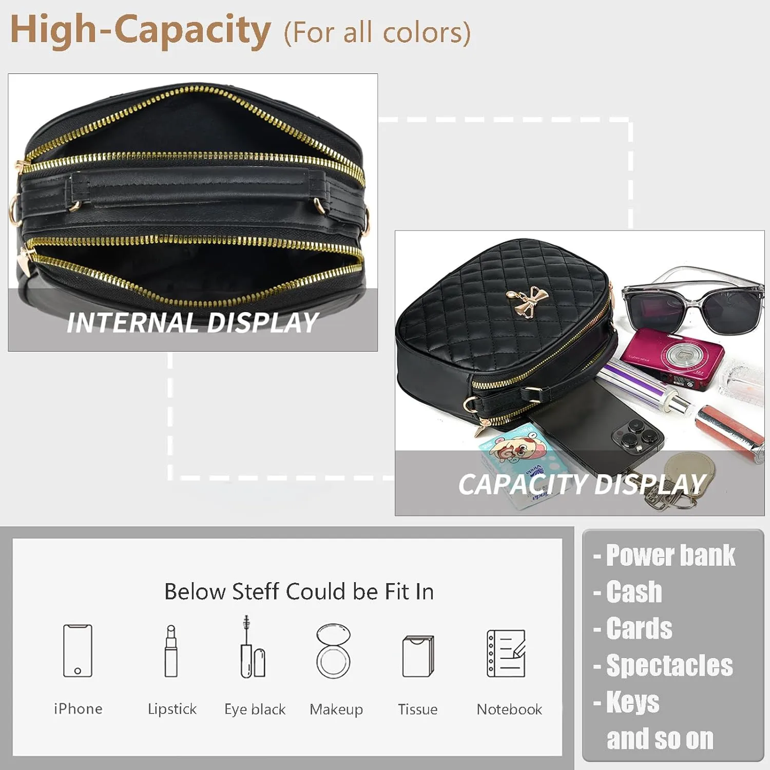 PORT&LOTUS Small Handbags for Women Fashion Top-handle Women's Bags Crossbody Purses for Women
