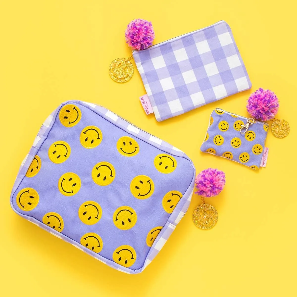 Pouches |Smiley Medium Pouch | Taylor Elliott Designs