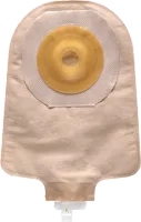 Premier One-Piece Urostomy Pouch, Pre-Cut Stoma Opening 1-3/8" (35mm), Beige 9" (23cm) - Box of 5