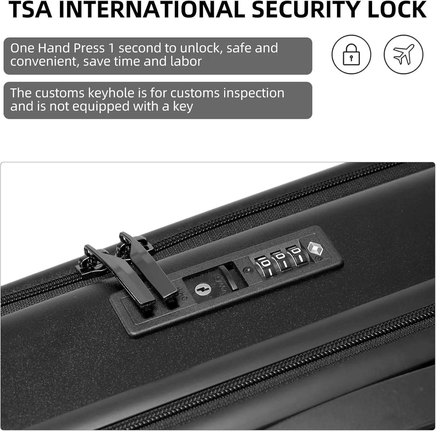 Premium Carry On Luggage, 20 Inch Top Opening Aluminum Frame Lightweight Airline Approved ABS PC Hard Shell Suitcases with Silent Wheels, TSA Lock, Front Pocket and Wet-dry Separated Six-piece Set