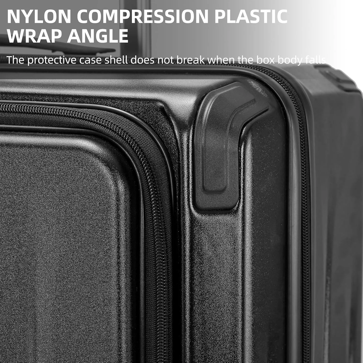 Premium Carry On Luggage, 20 Inch Top Opening Aluminum Frame Lightweight Airline Approved ABS PC Hard Shell Suitcases with Silent Wheels, TSA Lock, Front Pocket and Wet-dry Separated Six-piece Set