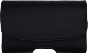 Premium Plus Size Pouch case,(Magnet Closure) for Medtronic Insulin Pumps with Silicone Cover(Case) On (H1/L/Black)