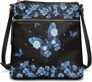 PU Crossbody Bags for Women Large Multiple Pockets Bag Fashion Sling Hobo Bag with Zipper for Working Shopping