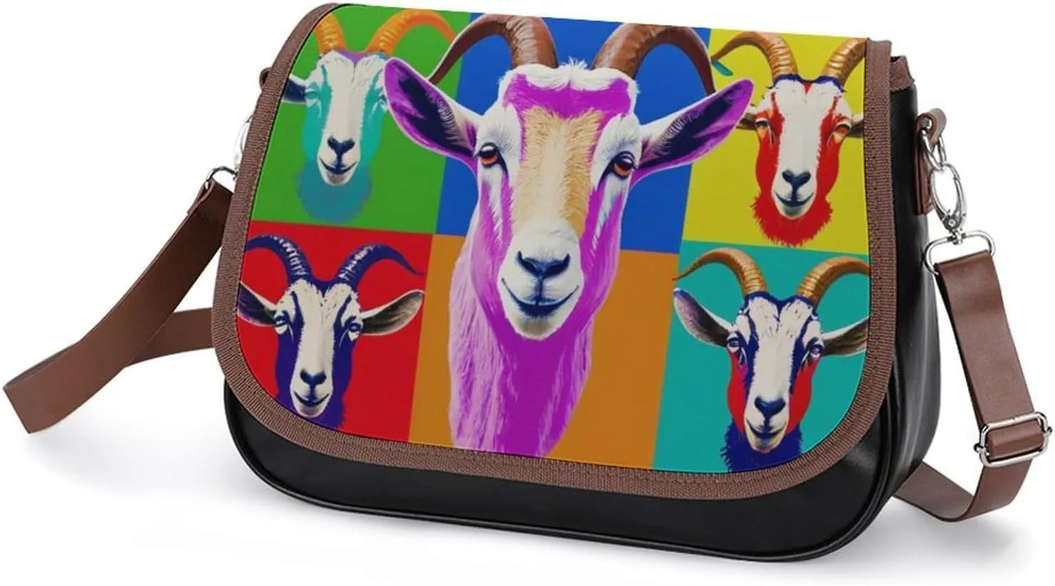 PU Leather Small Crossbody Bag, Waterproof Shoulder Bag Travel Cellphone Purse Handbag