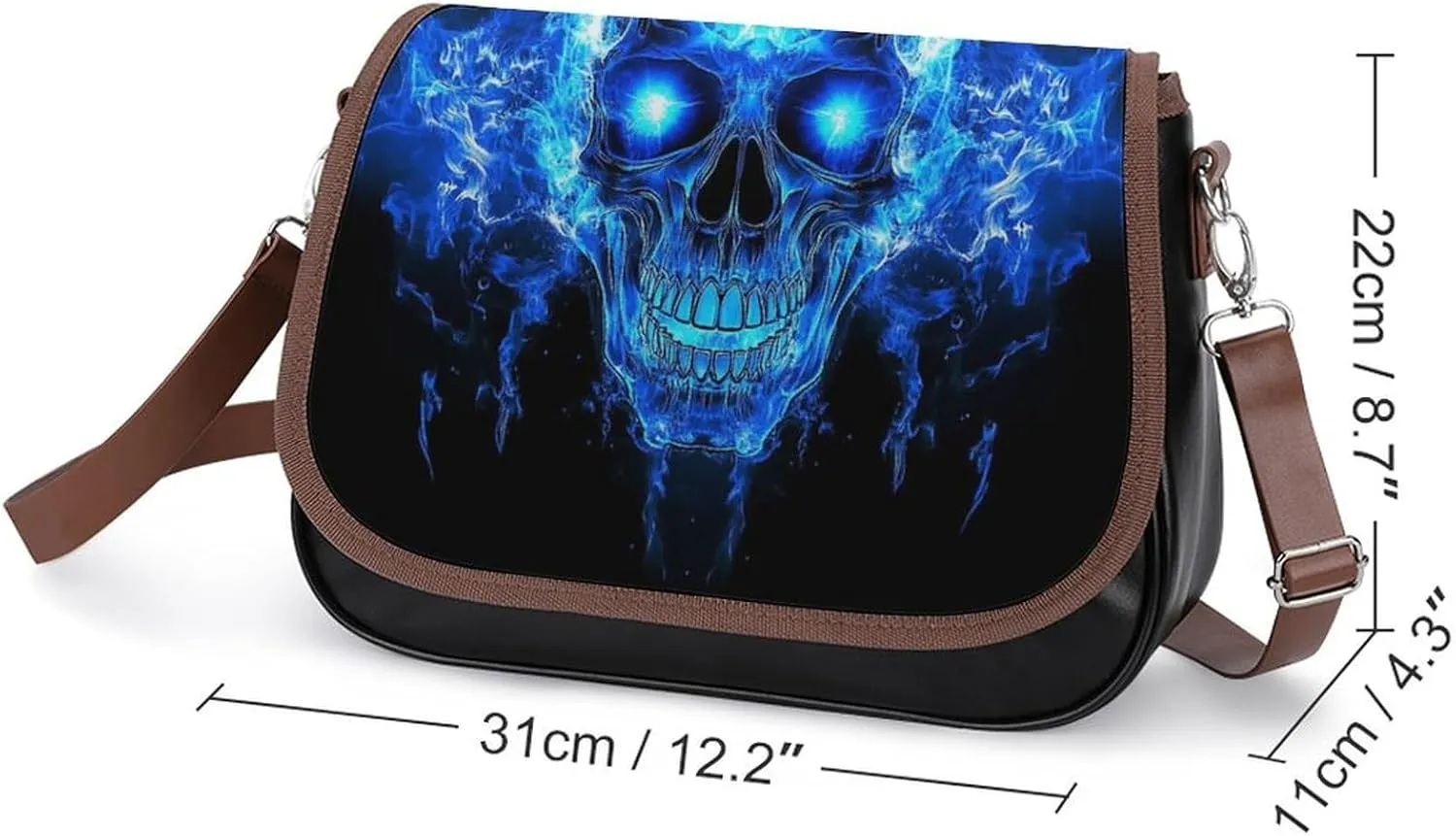 PU Leather Small Crossbody Bag, Waterproof Shoulder Bag Travel Cellphone Purse Handbag