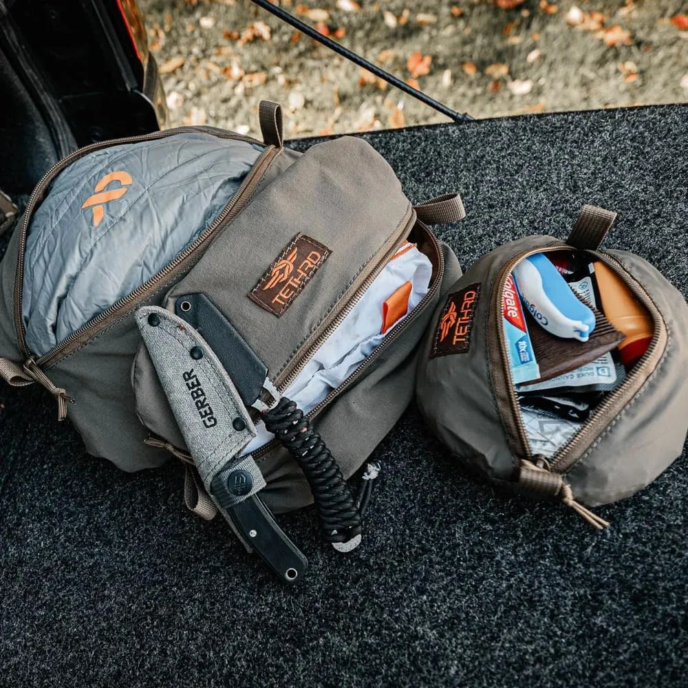 Pulley Pouch - Durable Accessory Hunting Bag - Zippered Closure - Ripstop Nylon Construction - Use for Hunting, Hiking, Camping, or Tactical Gear - Made in The USA