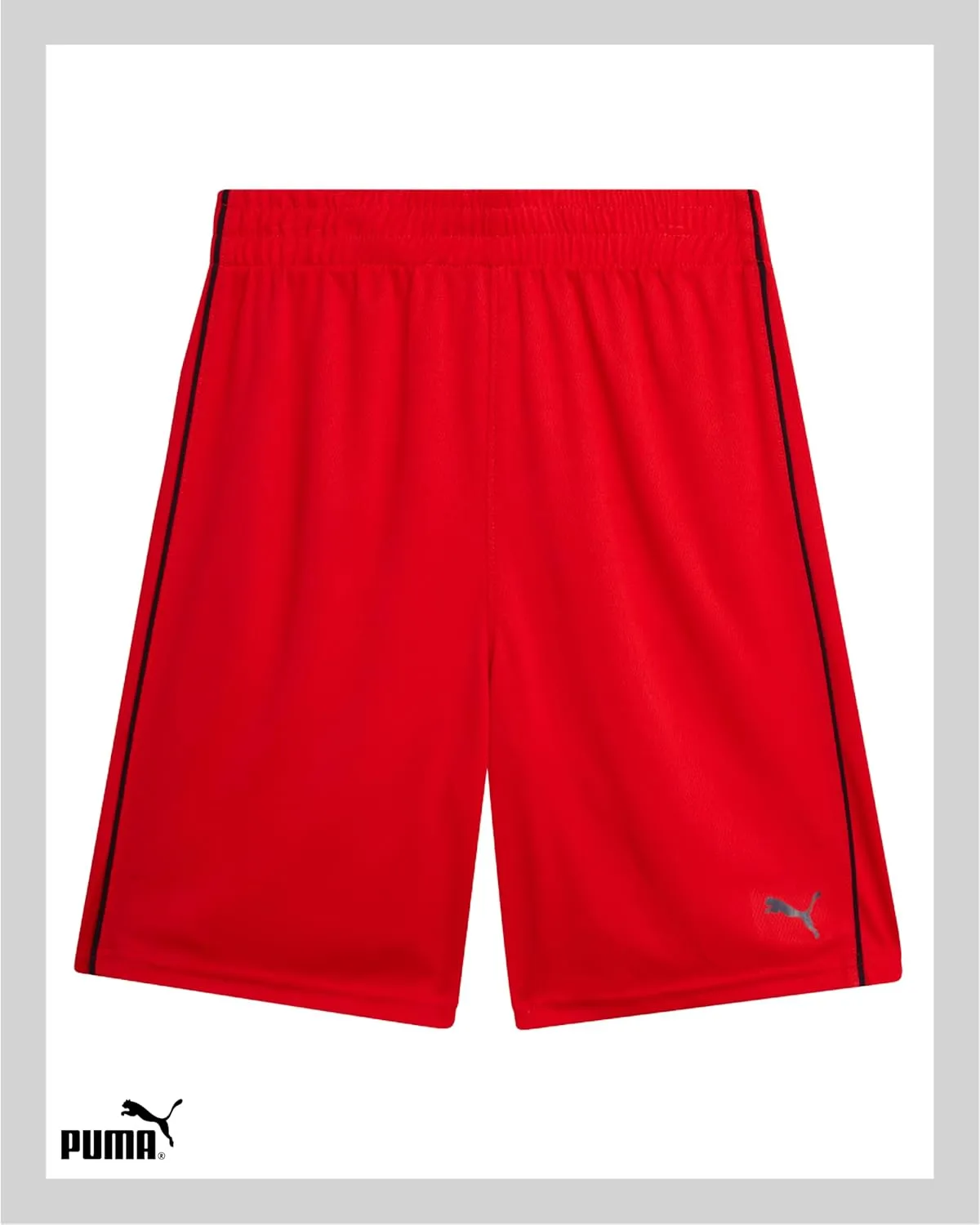 PUMA Boys' Active Shorts Set - 3 Piece Performance T-Shirt, Dry Fit Tank Top, and Gym Shorts - Activewear Set for Boys (4-16)