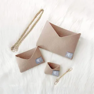 Purse Organizer Insert Conversion Kit with Gold Chains Felt Handbag LV Kirigami Set of 3